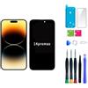 bstdianzi Kit di sostituzione dello schermo per iPhone 14 Pro Max da 6,7 pollici con 3D Touch IPS FHD Assemblaggio completo e digitalizzatore con strumenti di riparazione Protezione dello schermo