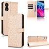 RonRun per TCL 50 5G Cover a libro Flip Wallet Custodia in Pelle con Slot per Schede Custodia in Pelle Magnetica Cover per TCL 50 5G - Oro rosa