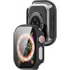 KUTEWEU Custodia per iWatch Series 10 42mm/iWatch Series 10 46mm, Silicone Protettivo Cover Skins Copertura Resistente Completamente Chiuso Shell per iWatch 10 Smart Watch (2 Pezzi Nero, 46MM)
