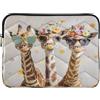 RPLIFE Borsa per laptop e tablet da donna con famiglia di giraffe, con occhiali da sole, borsa per computer portatile da 15,6 pollici, custodia protettiva per computer portatile, borsa per laptop da donna