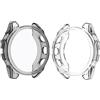 OSXINYIV Custodia Compatible with Garmin Fenix 8, Accessorio in TPU di Ricambio Custodia Protettiva in Silicone per Custodia Protettiva Antiurto e infrangibile (Black+ Trasparente, 51MM)
