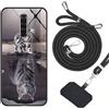 vingarshern Cover Realme X2 Pro Custodia e Vetro,Morbido Bordo Case Realme X2 Pro Cover Silicone+Vetro Temperato Posteriore Con Motivo HD,Cellulare Cover Realme X2 Pro Con Cordino,Foto06