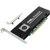 Bosiyrggrl Scheda di Espansione Adattatore PCIe X16 ASM2824 A 4 Porte M.2 NVMe SSD Convertitore Quad Mkey Nvme A Pci-e