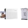 Telcominstrument per Xiaomi Stampante Bluetooth a Sublimazione per Stampa Foto Istantanee AR con Tecnologia Zero Ink Printing Photo Printer 300DPI tascabile con cartuccia 20 fogli carta ZINK Print Paper