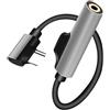 Générique Adattatore per cuffie USB C - Convertitore analogico digitale, adattatore telefonico universale | compatibile con la maggior parte degli smartphone, buona compatibilità, cavo audio analogico digitale
