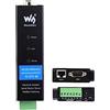 Waveshare Convertitore RS232/485/422 a RJ45 Ethernet Server Seriale Industriale Isolato RS232/485/422, TCP/IP a Seriale Modbus Gateway MQTT Gateway, Multifunzione, Supporto per Montaggio su Guida