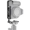 Hersmay Piastra a sgancio rapido L angolo L staffa piastra per fotocamera Canon EOS 70D 80D 90D, piastra di base espandibile, compatibile con treppiede Arca Swiss