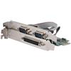 Diyeeni Scheda PCI Express doppia porta 2 + 1 porta parallela, porta seriale PCIe, scheda combinata porta parallela Scheda PCI Express compatibile con UART 16C450/16C550