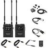 Saramonic Advanced Wireless UHF Lavalier System con ricevitore a doppio canale, Premium DK3A Lavalier, Li-Ion Power, custodia rigida e altro (UwMic9S Kit 1)