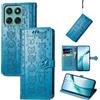 Fertuo Cover per Motorola Moto Edge 70, Custodia Portafoglio a Libro in Pelle Flip Case con Porta Carte, Chiusura Magnetica e Stand [Disegni di Gatto Cane] Interno Silicone Antiurto, Blu