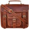 Jaald 28 cm Tracolla in Pelle Valigetta Borsello Sacchetto del Messaggero piccola borsa Borsone a Spalla per Ufficio Vintage Uomo Borsa del leather briefcase Messenger bag