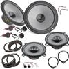 EvoTuning Kit 6 Altoparlanti con Adattatori per Fiat Bravo II, compatibili con Hertz | Casse per Fiat Bravo dal 2007, K165 Anteriore 2 Woofer+Tweeter 300W, 2 Coassiali X130 Posteriori 160W,+ Supporti e Connettori