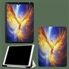 UOMSKTY Custodia Cover per iPad (A16) 11 Generazione 11 Pollici 2025 con portapenne, Fenice Gialla Animale Cover Tablet Sottile con Retro in Morbido TPU con Auto Svegliati/Sonno Blu