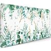 Sweetshow Tappetino per mouse con stampa floreale ad acquerello, 89 x 40 cm, XXL, stampa artistica con piante e foglie, tappetino per mouse per scrivania, ampia base in gomma antiscivolo, grande tappetino per