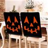 Hiseng Halloween Coprisedie Copertura dello Schienale della Sedia di Halloween Set di 2/4/6/8, 58x49cm Lino de Algodón Copri Sedia per Decorazioni (Halloween 8,4 piezas)