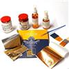 prodigital Set Professionale per Doratura, Solo Prodotti Italiani, con Foglie Similoro/Oro/Argento/Rame, Bolo, Missione, Vernice Finale, Gommalacca e Pennello Manico Cartone e Altri Pennelli