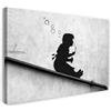 Printed Paintings Stampa su Tela (80x60cm): Banksy - Le Bolle di Sapone della Ragazza Scivolano g