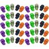 Amosfun 50 Teschi di Plastica Realistici per Halloween Giocattoli Decorativi per Feste Accessori DIY per Ragazzo Ragazza Dettagliati per Scenografie e Bomboniere Colore Casuale