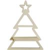 usefulbeauty Mensola da parete di Natale per albero di Natale, mensola da parete in legno, mensola decorativa a forma di albero di Natale, per bagno, soggiorno, camera da letto, decorazione da parete