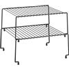 Metaltex Set 2 mensole sovrapponibili, Nero, 33x23x13 Singola