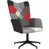 vidaXL Sedia Relax in Tessuto Patchwork