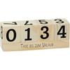 Spetebo Conto alla rovescia in legno, 16 x 6 cm, contatore giornaliero con 8 frasi, calendario permanente per matrimonio, esame, compleanno, pensione, vacanze, Natale