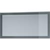 Vladon Specchio Lima, Specchio da Parete con Cornice Moderna, Bianco Lucido (110 x 52 cm)