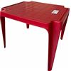eacommerce Tavolo Tavolino da gioco per Bambino Colori Assortiti in Polipropilene Impilabile (Red)
