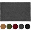 Carpido Zerbino in cocco antiscivolo - 100 x 200 cm grigio - Fibra naturale sostenibile per esterni coperti - 100% cocco - Tappetino per ingresso
