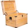 Kistenkolli Altes Land Scatola regalo in legno richiudibile con coperchio e serratura con chiave, 30 x 20 x 15 cm (ocra)
