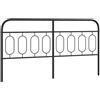 vidaXL Testiera di Ricambio in Metallo Nero 160 cm, testiera letto, testiera in metallo, testata per letto matrimoniale, testata letto, testiera per letto doppio