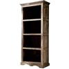 MASSIVMOEBEL24.DE Leeds #46 Libreria in Legno di sheesham - Oliato/Grigio 75x40x175