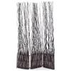 DESIGN DELIGHTS Bello PARAVENTO Wave 3 | 170x120 cm (HxP), Parete divisoria in Vimini | 3 Parti, Schermo, divisorio per Stanza di derivazione, salici Divisorio | Colore: Marrone