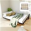 WallBedking Letto a Scomparsa Orizzontale Classic 200 x 140 - Meccanismo a Pistone a Gas, Supporta fino a 350kg, Design Salva-spazio, Montaggio Facile, Compatibile con Materassi (Spessore Fino a 30cm)
