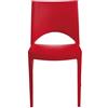 UP ON SEDIA PARIS POLIP.CM.49X51XH80ROSSA