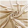 Russo Tessuti Tessuto Abbigliamento Accessori Moda Velluto Velvet Spandex Elasticizzato 100x150 cm-Cappuccino