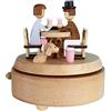 Chonor Scenari Innovativo Carillon di Legno, Premium Creativo Mano Manovella Artigianato in Legno Scatola di Musica - Incontri - Migliore Regalo e Decorazioni Idea per Il Compleanno, Natale