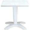 Grandsoleil Green Boheme Zavor Greenpol - Tavolo quadrato con piano estraibile, 70 x 70 x 72 cm, colore: Bianco