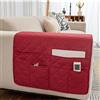 AWAV Organizer per bracciolo con 6 tasche - Borsa portaoggetti da comodino in feltro, organizer da appendere Divano Organizer per riviste assortite, libri, telefono cellulare, telecomando (Vino Rosso)