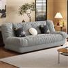 WEIDPHL Divano Letto Futon, Divano A Due Posti E Divano Letto, Divano A Due Posti Senza Braccioli, Divano Letto Convertibile, Divano Letto Per Ufficio Domestico, Appartamento, Pisolino,Grigio