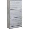 MAURY'S IL NUMERO UNO DEL RISPARMIO SCARPIERA VICKY CON 3 ANTE A RIBALTA 60 X 24 X H115 CM (Grigio Chiaro)