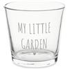 NUVOLE DI STOFFA Vaso per Fiori in Vetro borosilicato My Little Garden My Home, Shabby Chic 13.5x12.5 cm