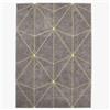 Thedecofactory Tappeto con motivo geometrico, 133 x 190 cm, colore: grigio