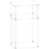 Generic comodino - Tavolino in acrilico per camera da letto per piccoli spazi - Scaffale organizer multifunzionale per hotel, dormitorio, appartamento, ristorante, bagno, soggiorno, noleggio