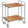 DON HIERRO Carrello da cucina pieghevole grigio con ruote BAUHAUS 2 ripiani