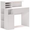 Vicco Scrivania, Bianco, 100 x 50 cm, adatto come postazione di lavoro con passacavi e superficie d'appoggio