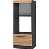 Vicco Mobile cucina microonde Fame-Line, Rovere dorato, 60 cm aperto, per la combinazione con altri moduli della serie Fame-Line