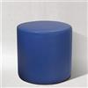 AM DESIGN Pouf POUFF Puff PUF Tondo Arredamento Eco-Pelle POGGIAPIEDI Design Made in Italy (Blu)