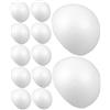 WEKAMOS Palline di Polistirolo 10cm Bianche, 20 Pezzi per Decorazioni | Schiuma Leggera, Uso Versatile e Portatile, Forniture per Composizioni Floreali, Feste e Arredi Quotidiani
