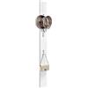 [en.casa] Appendiabiti da Parete con 3 Ganci Pieghevoli Pannello Attaccapanni da Ingresso Corridoio 165 x 15 x 2,5 cm - Bianco